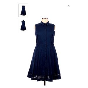Simply Vera Vera Wang navy blue sleeveless midi dress